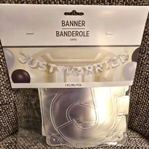 NEW Just Married letter banner